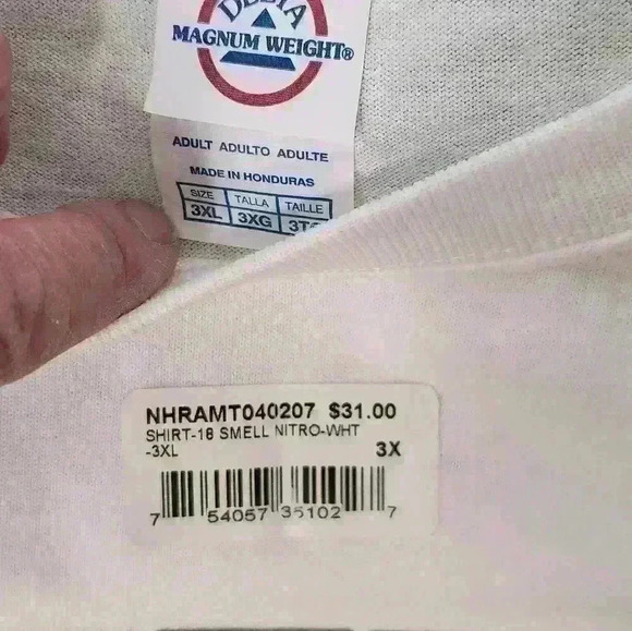 NHRA men's NITRO  white T-shirt size 3X NWT - Picture 8 of 8